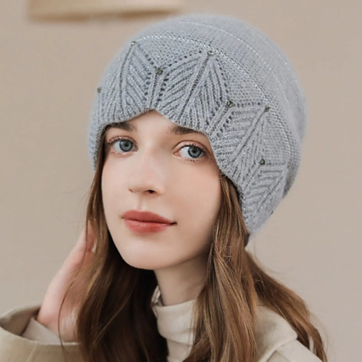 Women's Comfort Hat Knitted Hat Fluffy Hat Warm Thick Soft Elastic Knitted Autumn/Winter Windproof Outdoor Soft Hat