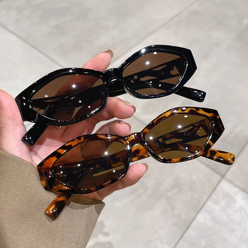New Small Full Oval Frame Sunglasses Trendy Fashion Multicolored Female Shades Popular Brand Designer UV400 Eyewear for Ladies