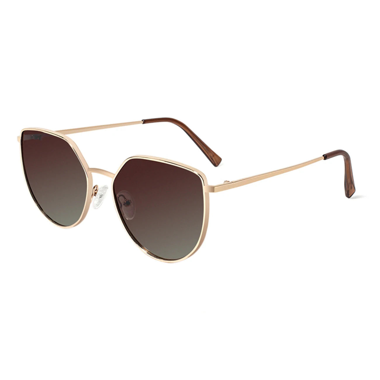 JULI Polarized Sunglasses Women Metal Frame Luxury Female Round Square Sun Glasses For Ladies UV400 8019