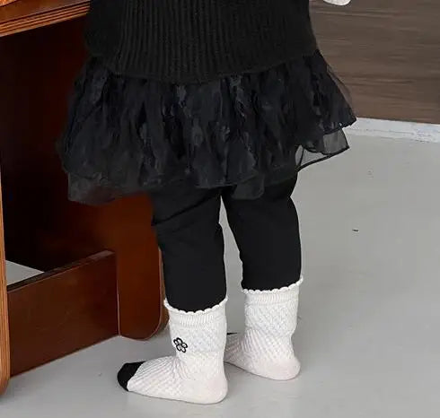 2024 herbst Neue Baby Mädchen Ärmellose Strickweste Infant Mädchen Stricken Strickjacke Kleinkind Pullover Weste Baby Spitze Leggings Kinder Kleidung