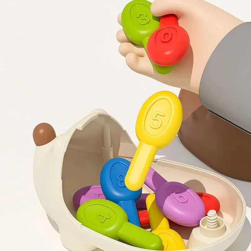 Montessori Baby-Igel-Spielzeug, Konzentrationstraining, Lernspielzeug, Feinmotorik, sensorisches Lernspielzeug für Kinder, Geburtstagsgeschenke