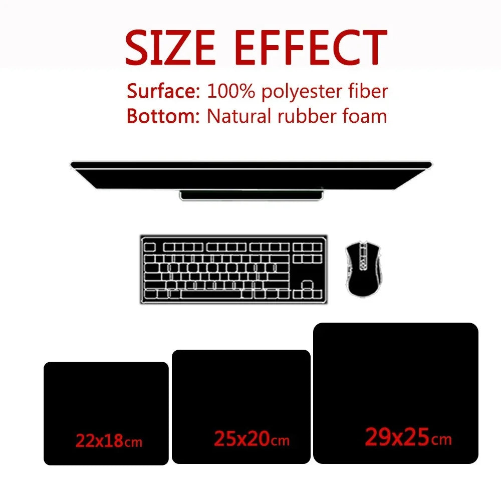 Gaming Pc Accessories CLOUDY VALENTINE Small Mouse Gamer Keyboard Pad Pad on the Table Deskmat Mausepad Rubber Mat Mousepad Mats