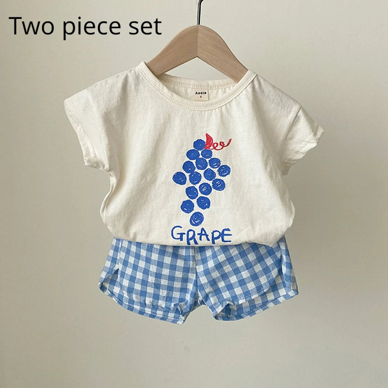 Baby-Schlafanzug-Sets aus Baumwolle, für Kleinkinder, Sommer, ärmellos, Baby-Nachtwäsche, Pyjamas, Kinder, Cartoon-Stil, Homewear-Kleidung