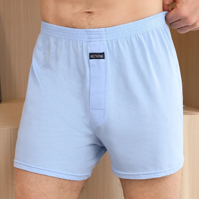 Mens Boxer Shorts Rich Cotton Elasticated Pack Underwear Home Boxers Pajamas Loose Thin Breathable Underpants Gym Shorts Panties mon