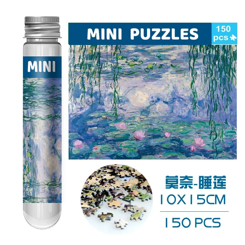 150pc Mini Test Tube Puzzle Pieces Micro Jigsaw Test Tube Tiny Puzzle Challenging Children Creative Puzzle Game Gifts
