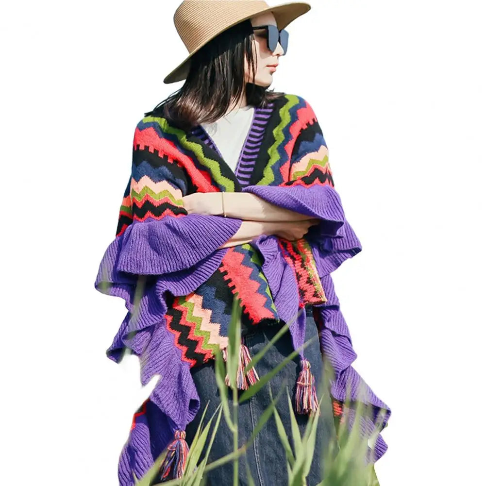 Autumn Overcoat Fashion Jackets for Women Casual Winter Clothes Women Vintage Coats Sweater Elegant Ethnic Style Cloak Cardigan