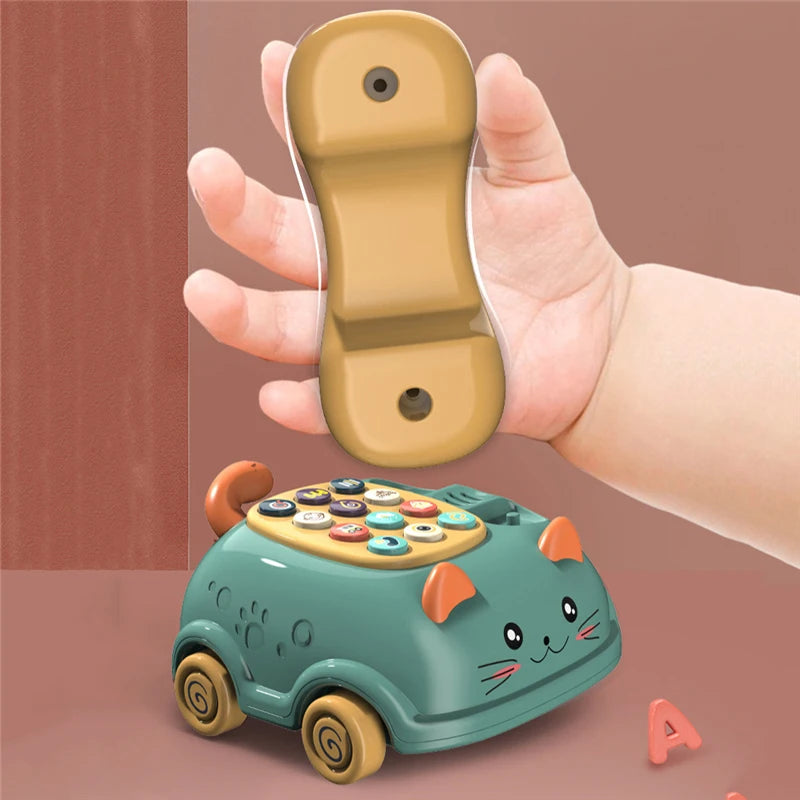 Babyspielzeug 0 12 Monate Montessori Musikalisches Klaviertelefonspielzeug für Babys 13 24 Monate Handyspielzeug für Kinder im Alter von 2 bis 4 Jahren