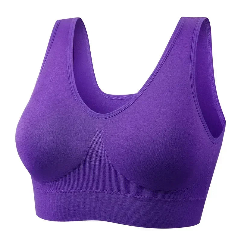 Women Sport Yoga Bra Running Vest Gym Workout Underwear Padded Crop Tops Female Sportswear Brassiere Push Up Fitness Bras