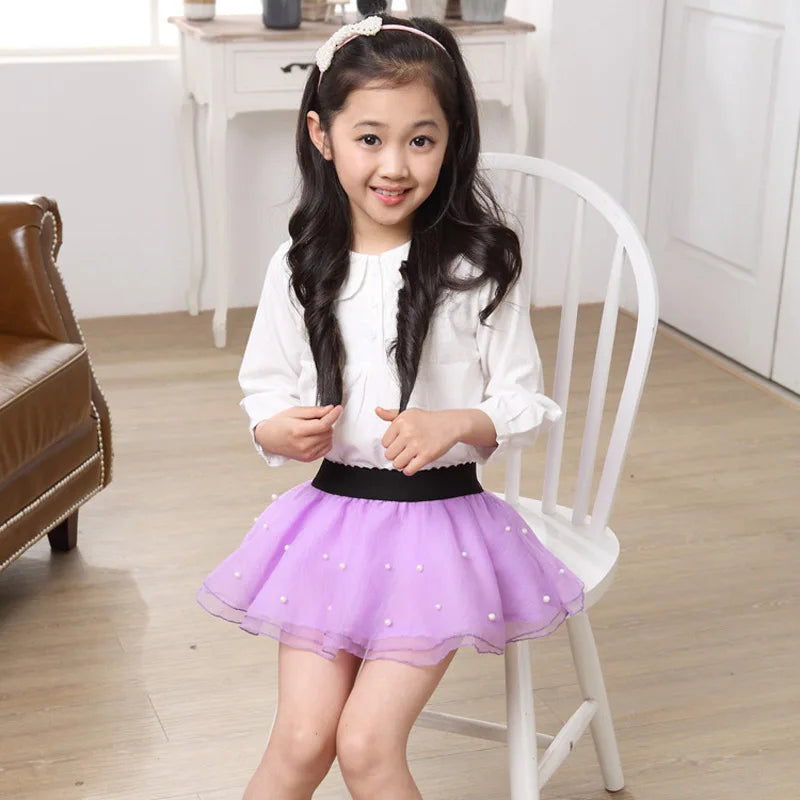 Hot Baby Girl Tulle Tutu Skirts Rainbown Pettiskirts Fluffy Kids Ballet Skirts for Party Dance Princess Children Tulle Clothes