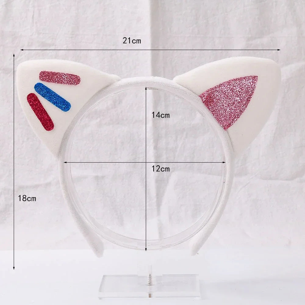 Adults Kids Plush Cute Fox Cat Ears Headband Hairband Hair Hoops for Birthday Gift Wedding Party Costume Christmas New Years