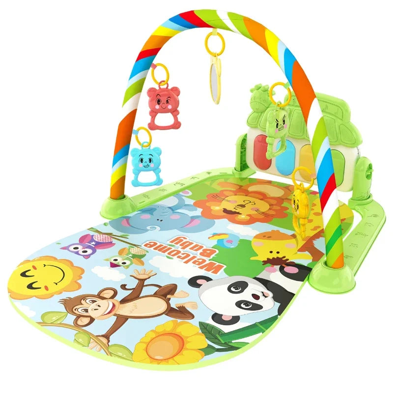 Baby Activity Gym Rack Früherziehung 0-36 Monate Spielzeug Geschenke Musikalische Neugeborene Klaviertastatur Krabbeldecke Pedal Spielmatte