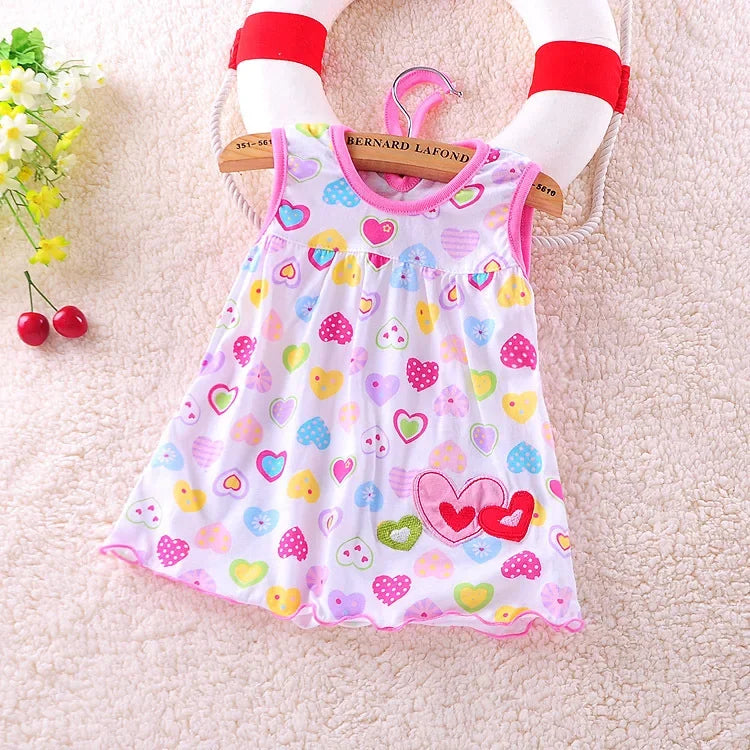 Neue Baby Sommer Kleid Kinder kleidung mädchen Baumwolle Prinzessin Kleid für Mädchen Kleidung Mädchen Kleidung 0-2 Jahre Rock Kleinkind kleider