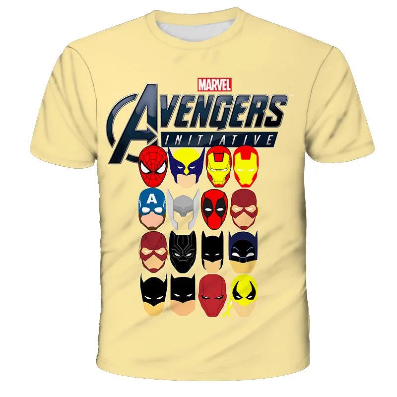 Sommer Jungen Superheld Spider-Man T-Shirts Kinderkleidung Kinder Marvel T-Shirt Soft Top Streetwear Herren Täglich Kurzarm