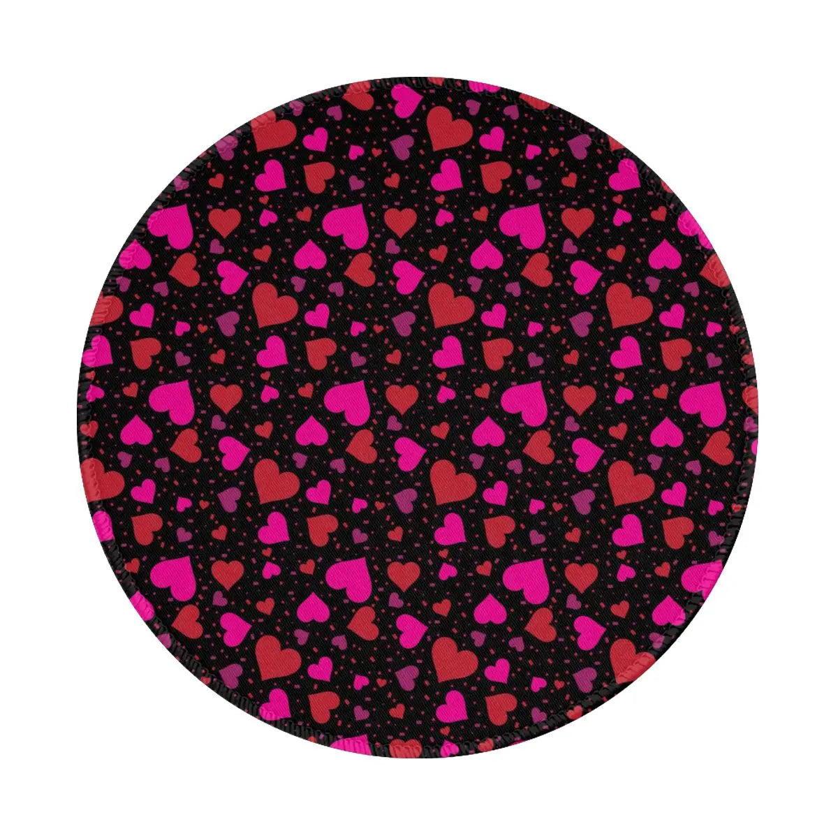 Red Heart Print Mouse Pad Cute Valentines Day Waterproof Mousepad Gaming Accessories For Notebook Computer Aesthetic Mouse Mats