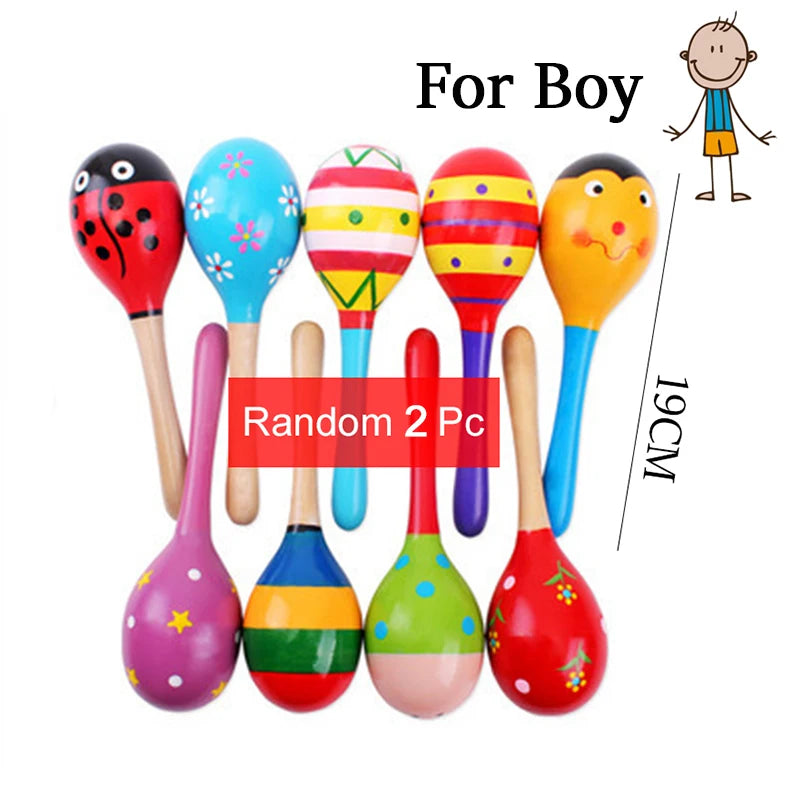 Holz-Musikinstrument-Spielzeug für Kinder Montessori-Lernspielzeug Baby-Rasseln Kinder-Musikalisches lustiges Spielzeug Geschenk für Jungen Mädchen