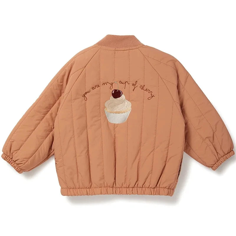 2024 Embroidery Winter Baby Snow Wear Coats Parkas Children's Cotton Jacket Thickened Plush Girls Boys Baby Winter Clothes