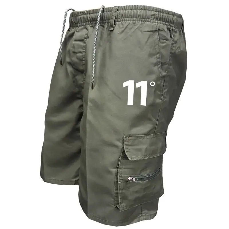 Outdoor-Cargo-Shorts Herren-Overalls Elastische Taille Radlerhose Mehrere Taschen Lockere Arbeitsshorts Strandsport Bedruckte Hose