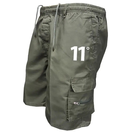 Outdoor-Cargo-Shorts Herren-Overalls Elastische Taille Radlerhose Mehrere Taschen Lockere Arbeitsshorts Strandsport Bedruckte Hose