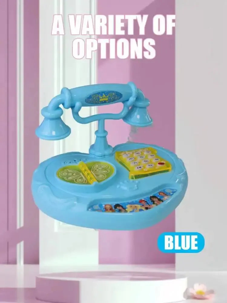 Kinderspielzeug Simulation Telefon Festnetz Baby Musik Handy Pädagogisches Früherziehung Spielzeug 1St