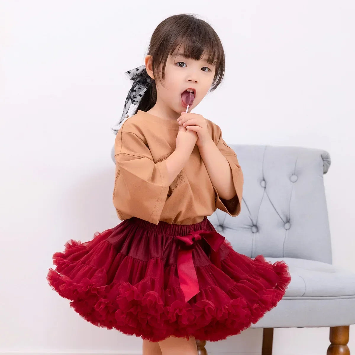 New Tutu Skirt Baby Girl Skirts Princess Mini Pettiskirt Party Dance Rainbow Tulle Skirts Girls Clothes Children Clothing