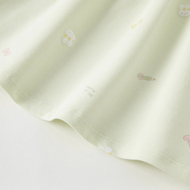 Dave Bella Summer Baby Girls Cute Rabbit Bow Floral Dress Fashion Party Dress Kids Girl Infant Lolita Clothes DB2235514