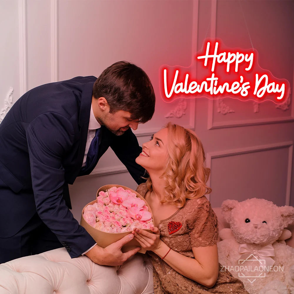 Valentine Neon Led Sign Wedding Party Decor Neon Sign LED Lights USB Bedroom Room Valentine Days Decoration Neon Lights