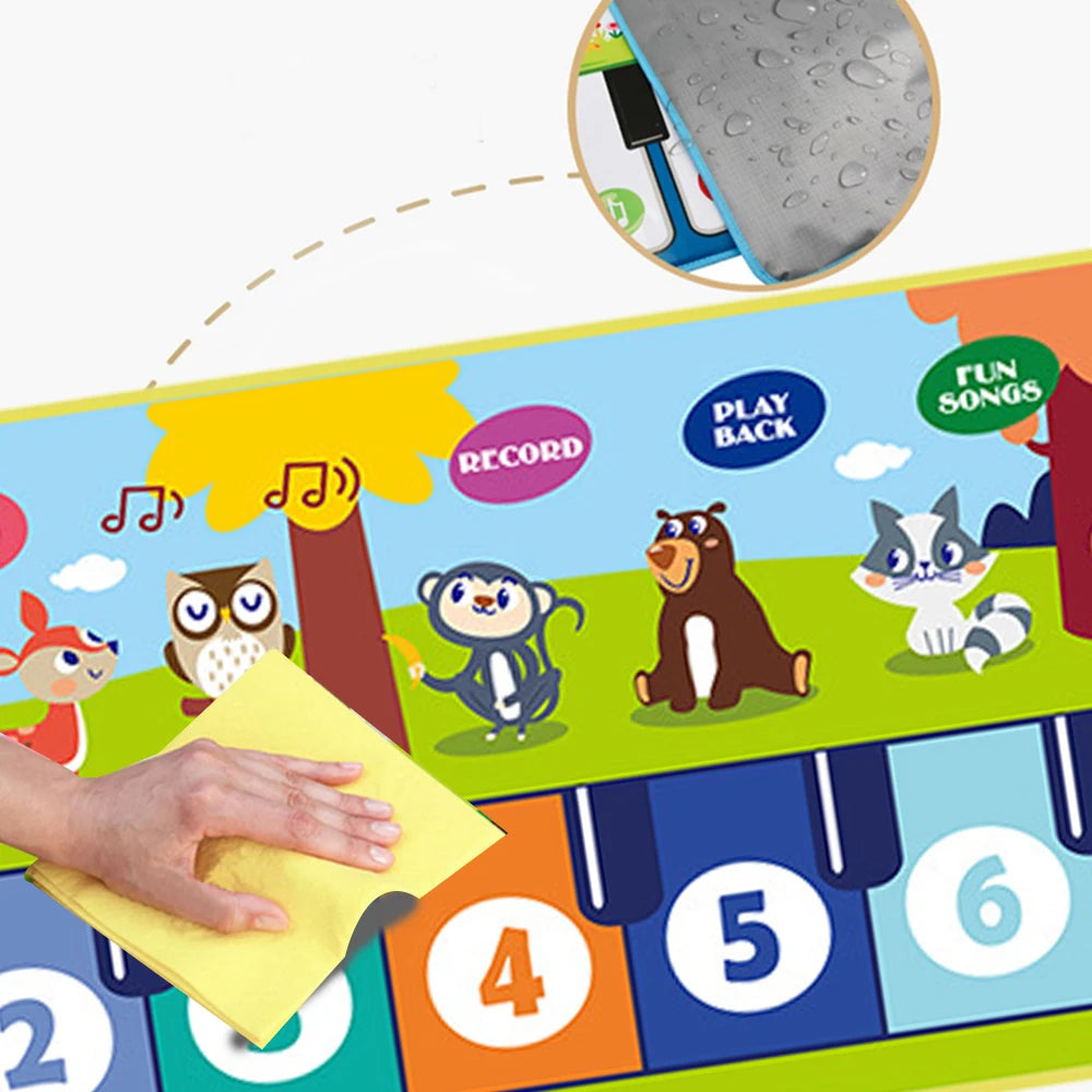 Klaviermatte für Kinder, Bodentastatur, Tanzmatte, Baby, Fitness, Spielen, Musikteppich, Musikinstrument, Spielzeug, Mädchen, Jungen, Geschenk