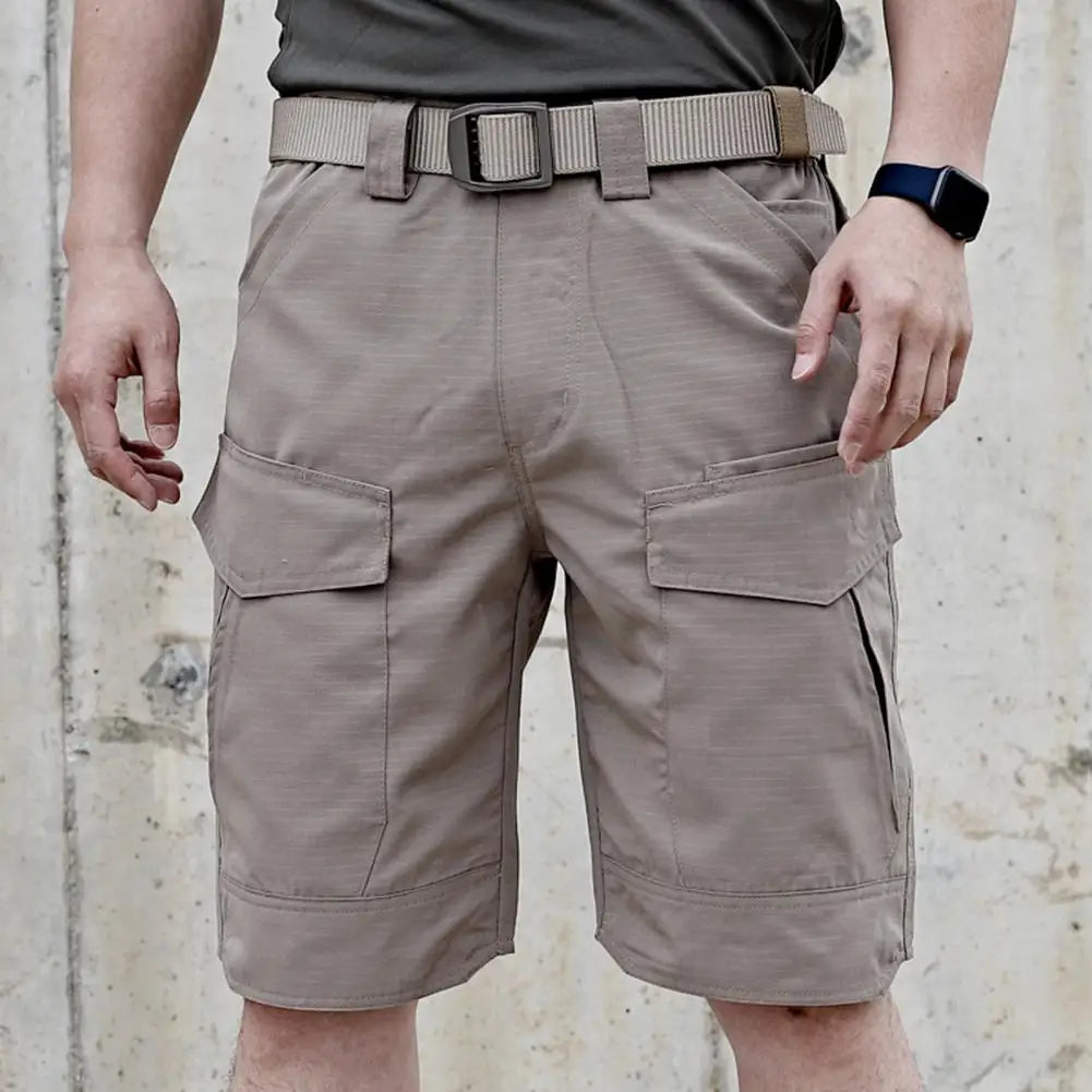 Summer Waterproof Quick Dry Multi-pocket Shorts Men Cargo Shorts Short Pants Men's Outdoor Clothes Hunting Fishing Short Pants