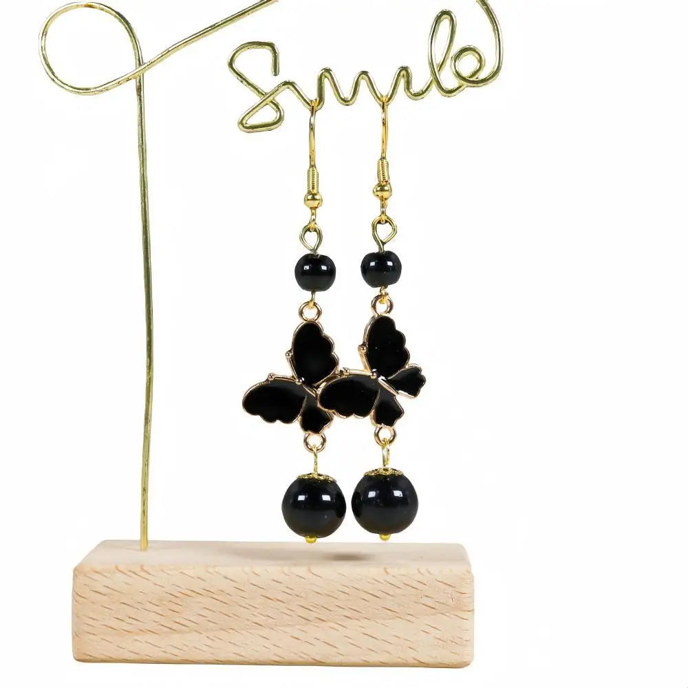 Real Jade Butterfly Earrings Fashion 925 Silver Vintage Stone Energy Luxury Bead Women Gifts Talismans Carved Natural Jewelry