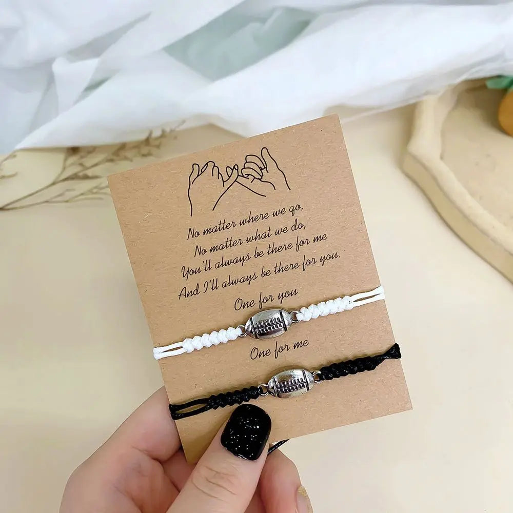 Present Football Boys & Girls Basketball Handmade Jewelry Accessories Korean Style Bracelet Couple Hand Rope Ball String Rope