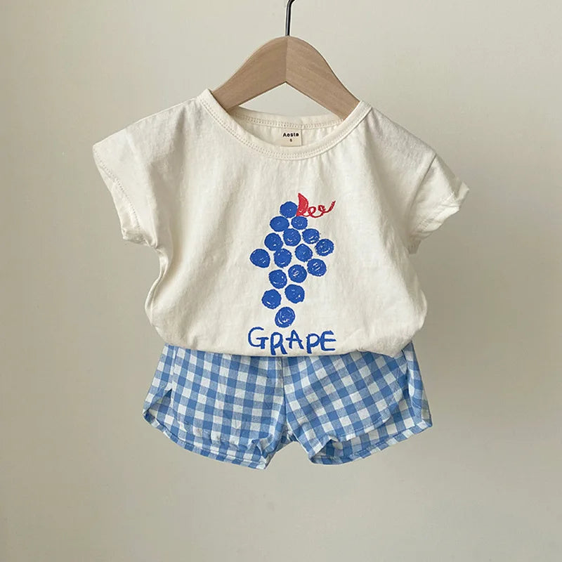 Baby-Schlafanzug-Sets aus Baumwolle, für Kleinkinder, Sommer, ärmellos, Baby-Nachtwäsche, Pyjamas, Kinder, Cartoon-Stil, Homewear-Kleidung