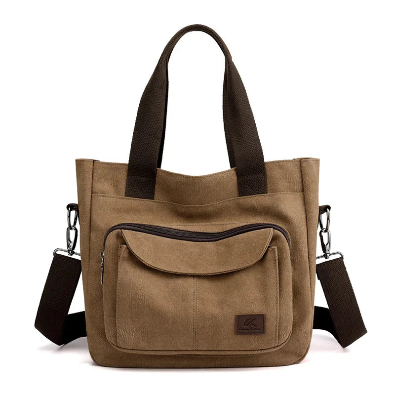 2024 Women New Bag Fashion Messenger Bag Women Shoulder Bag Canvas Handbag Purse Large Capacity Fashion Female Tote Shopping Bag