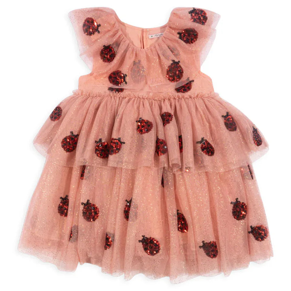 AW KS Kinderkleidung Baby Mädchen Käfer Pailletten Kleider Kinder Röcke Kleinkind Mädchen Jacke Bestickte verdickte Baumwollmäntel