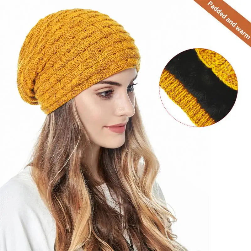 Casual Skullies Beanie Women Knitted Letters Flower Pattern Hats Men Scarf Beanie Multipurpose Outdoor Bonnet Cap Cycling Turban