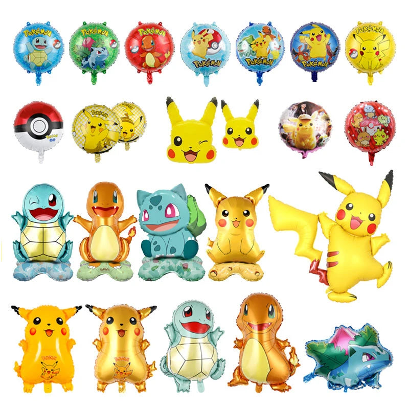 Folie Pokemon Ballon Pikachu Party Supplies Pikachu Ballon Ballons für Kinder Geburtstag Party Dekorationen Baby-Dusche-Geschenk-Spielzeug