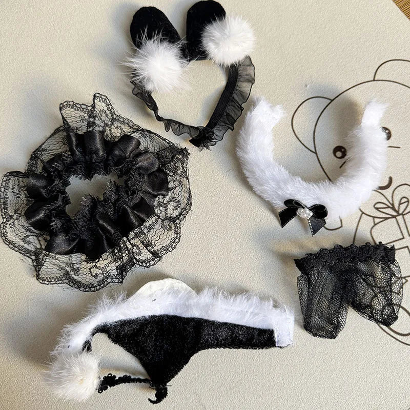 17cm Labubu I II Idol Dolls Clothes Kawaii Lace Srap Skirt Set Baby Accessories Korea Kpop Exo Clothing Plush Doll'S Clothes