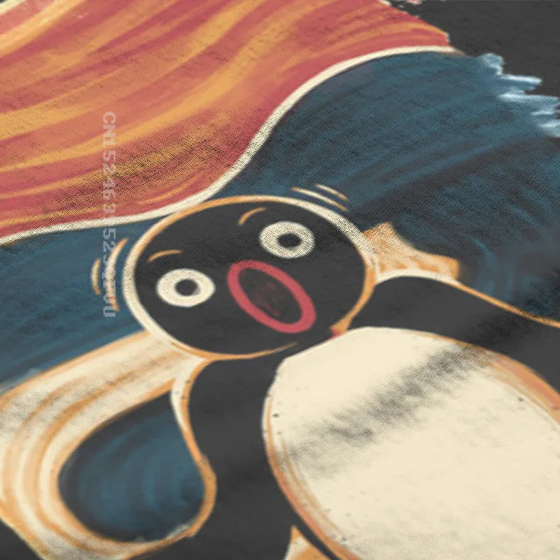 Noot Scream Hip Hop Tshirts Pingu Noot Pinga Penguin TV Printing Clothing Casual Men T Shirts Men Tee Special Gift Clothes mon