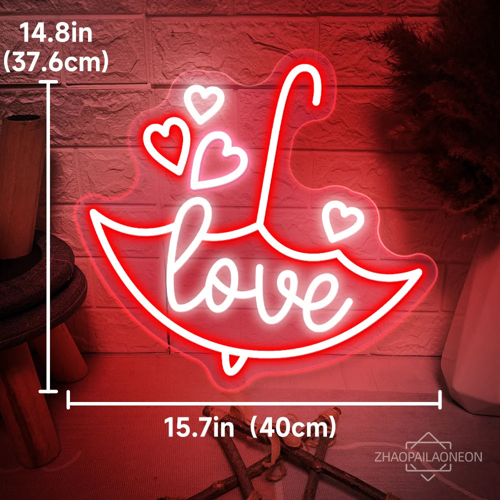 Valentine Neon Led Sign Wedding Party Decor Neon Sign LED Lights USB Bedroom Room Valentine Days Decoration Neon Lights