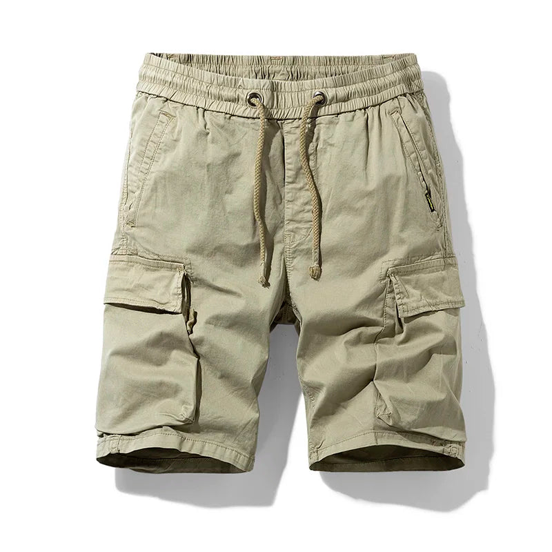 Men's Fashion New Cargo Cotton Shorts Plus Size Mens Summer Breeches Multi-Pocket Shorts Men Spring Casual Joggers Shorts Male