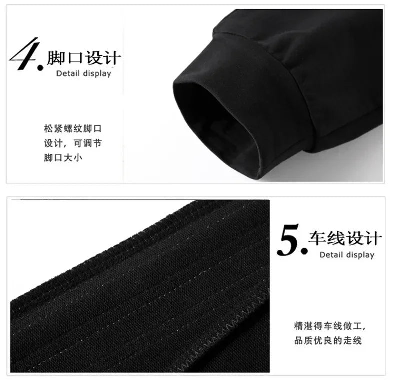 High Quality Running cardigan slim-fit Sweatshirt+Sweatpants 2 Piece Sets Outdoor Sports Casual Sportswear Brand Spring Autumn