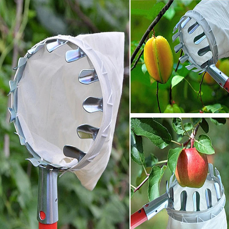 Metal Fruit Picker Orchard Gardening Apple Peach High Tree Picking Tools Fruit Catcher Collector Gardening Tools
