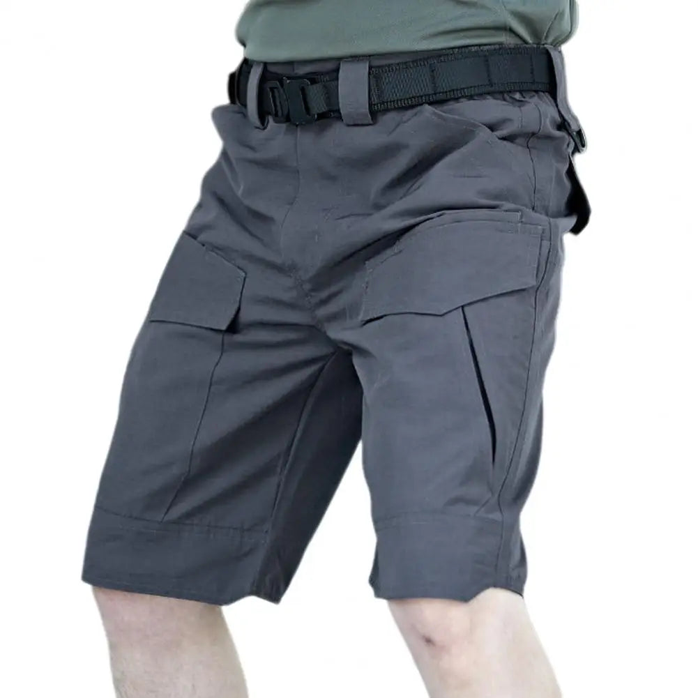 Summer Waterproof Quick Dry Multi-pocket Shorts Men Cargo Shorts Short Pants Men's Outdoor Clothes Hunting Fishing Short Pants