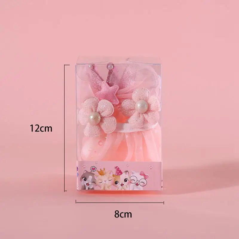 Pet Cat Birthday Party Hat Set Dog Hat Bow Lace Cat Bib Cute Small Medium Dogs Costume Cap Pet Products Puppy Accessories