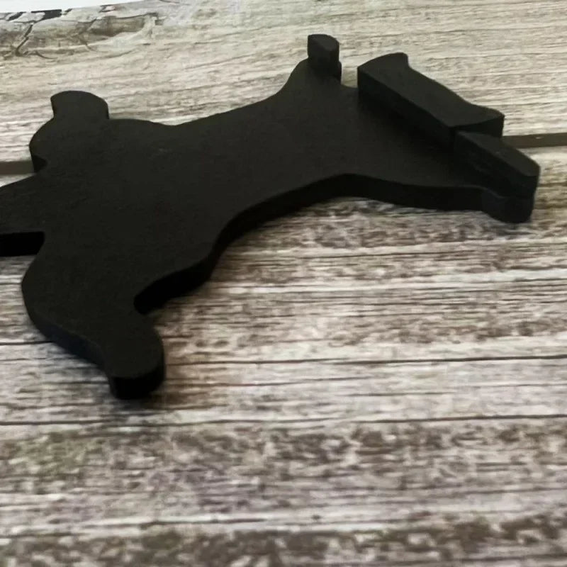 Cute Door Frame Decoration Wooden Crafts Hanging Black Cat Silhouette Home Door Decor Art Wall Decor