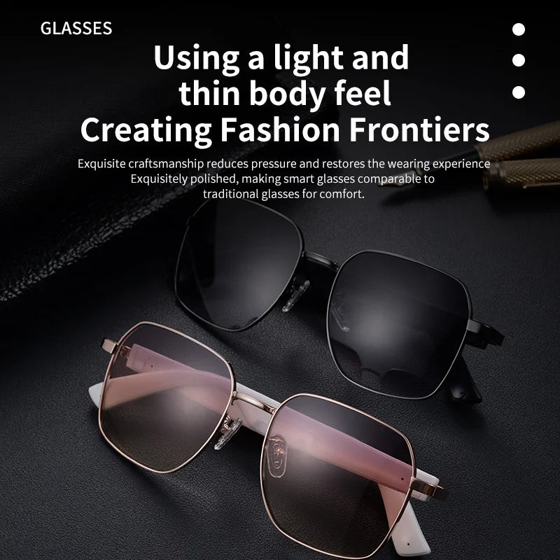 MZ02 Smart Glasses with Speaker Bluetooth Call Wireless Audio Touch Hands-Free Calling Stereo Music Headphones Smart Sunglasses