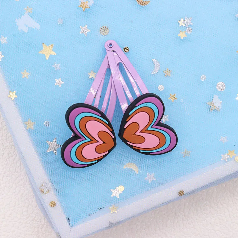 2Pcs Cute Animal Cat Hair Accessories Children Rubber Bands Scrunchies Elastic Hair Bands Girls Headband Decorations Ties Gum