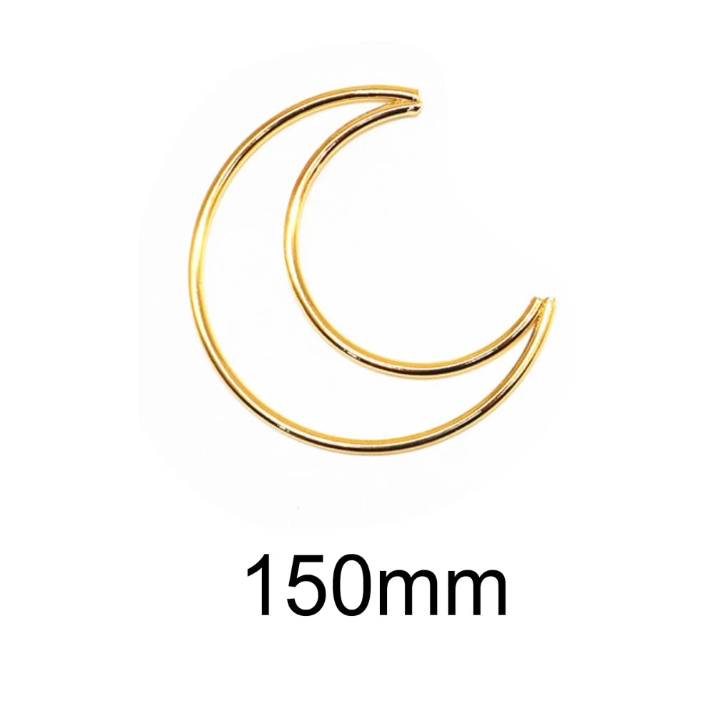 10pcs/5pcs Ramadan Gold ColorMetal Dream Catcher Dreamcatcher Ring Macrame Craft Hoop DIY Wedding Wind Chime Hanging Decorations