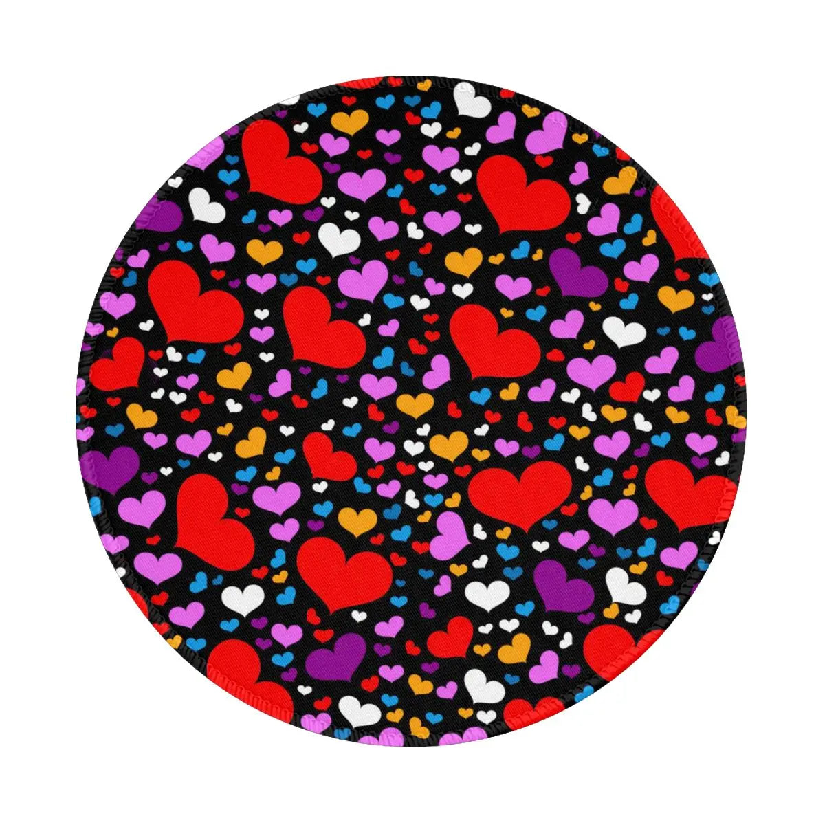 Red Heart Print Mouse Pad Cute Valentines Day Waterproof Mousepad Gaming Accessories For Notebook Computer Aesthetic Mouse Mats