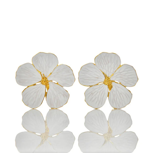 Spring Flower Napkin Rings White Glaze Flowers Napkin Buckle Set Wedding Party Restaurant Table Decoration,6pcs/set