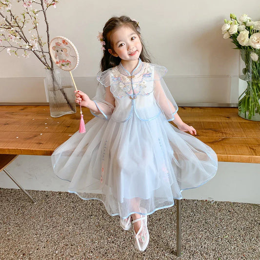 Hanfu Girls' New 'S Ancient Style Baby Girl Princess Dress Children'S Summer Clothing